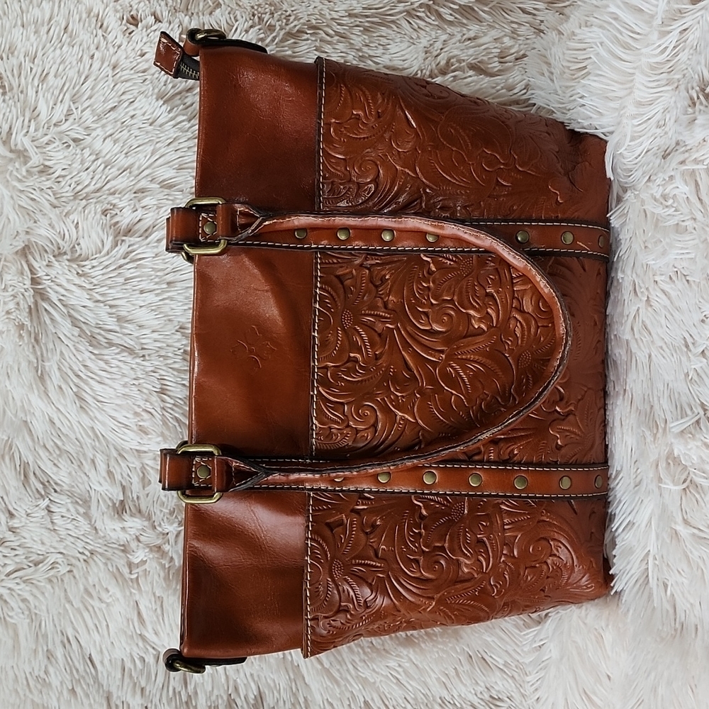 Patricia Nash Talloria Tooled Leather Tote